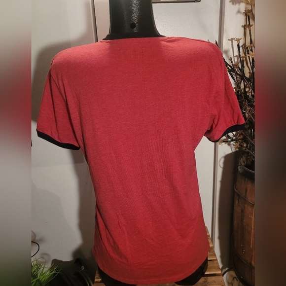 Blumind Red Short Sleeve with White and Black Wording M - Picture 3 of 4